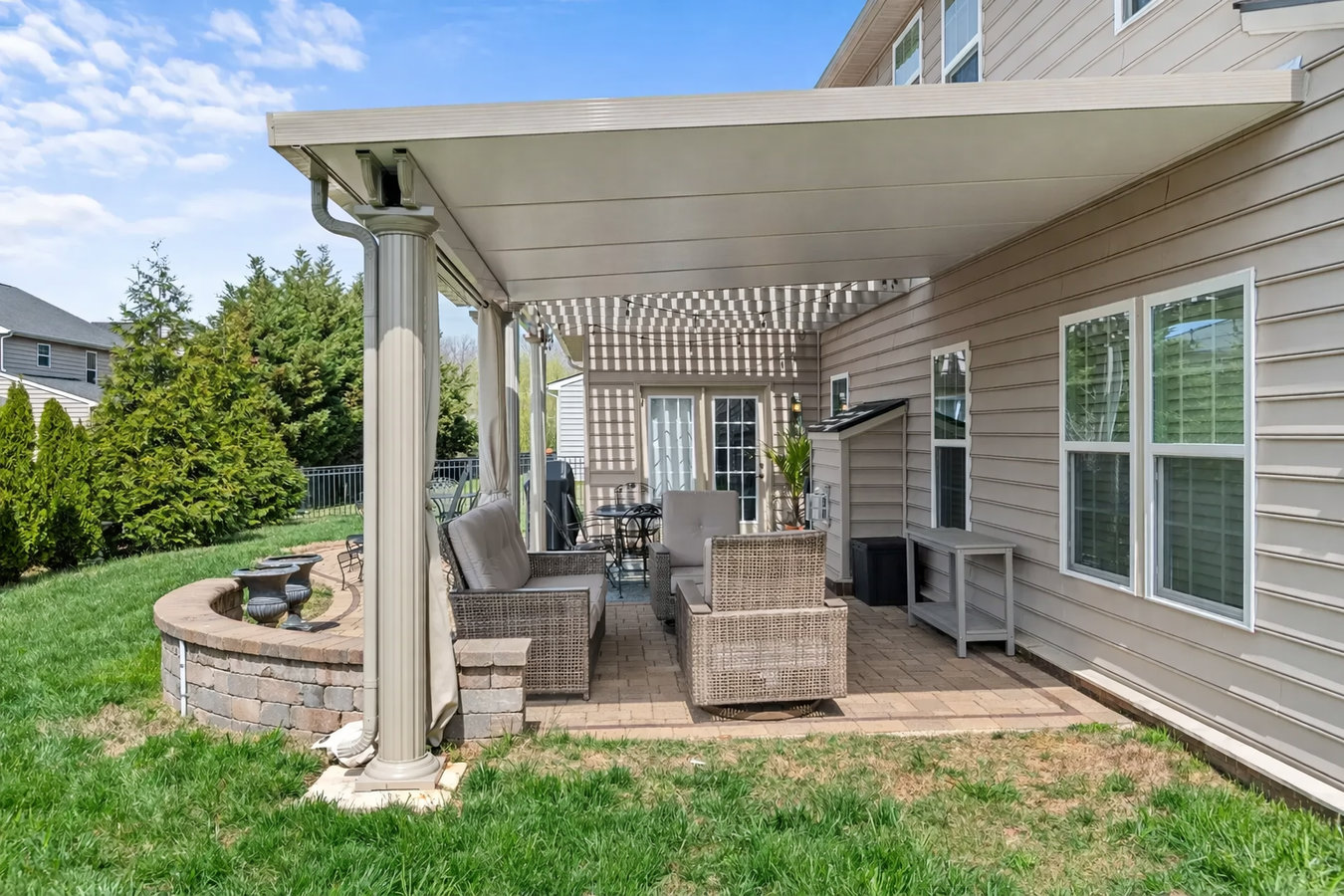 Patio cover installation